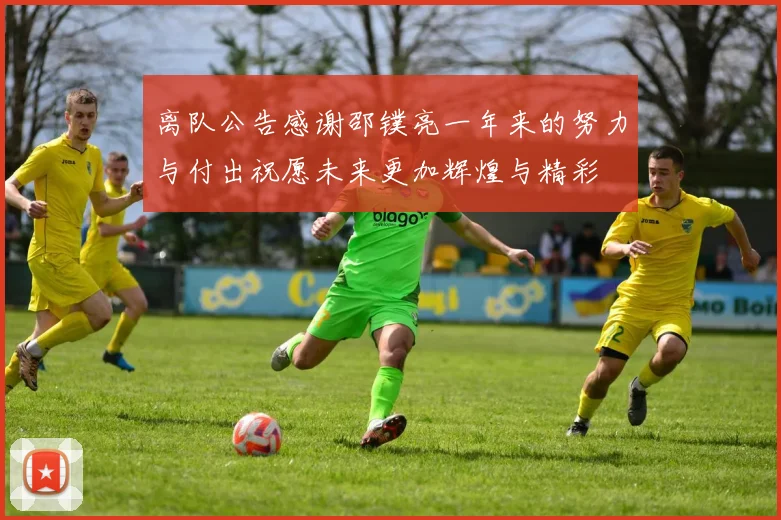 离队公告感谢邵镤亮一年来的努力与付出祝愿未来更加辉煌与精彩